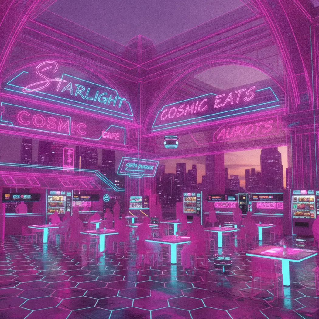 Hologram Food Court